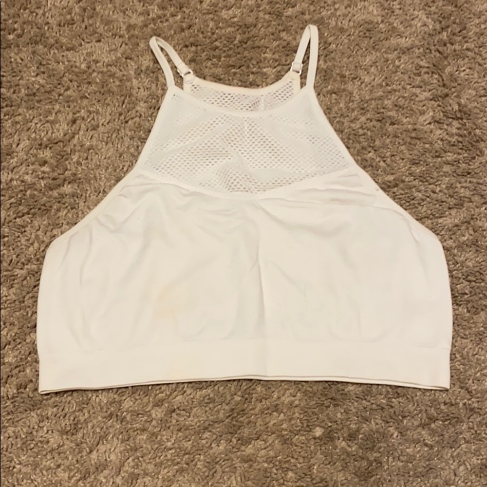 white crop top